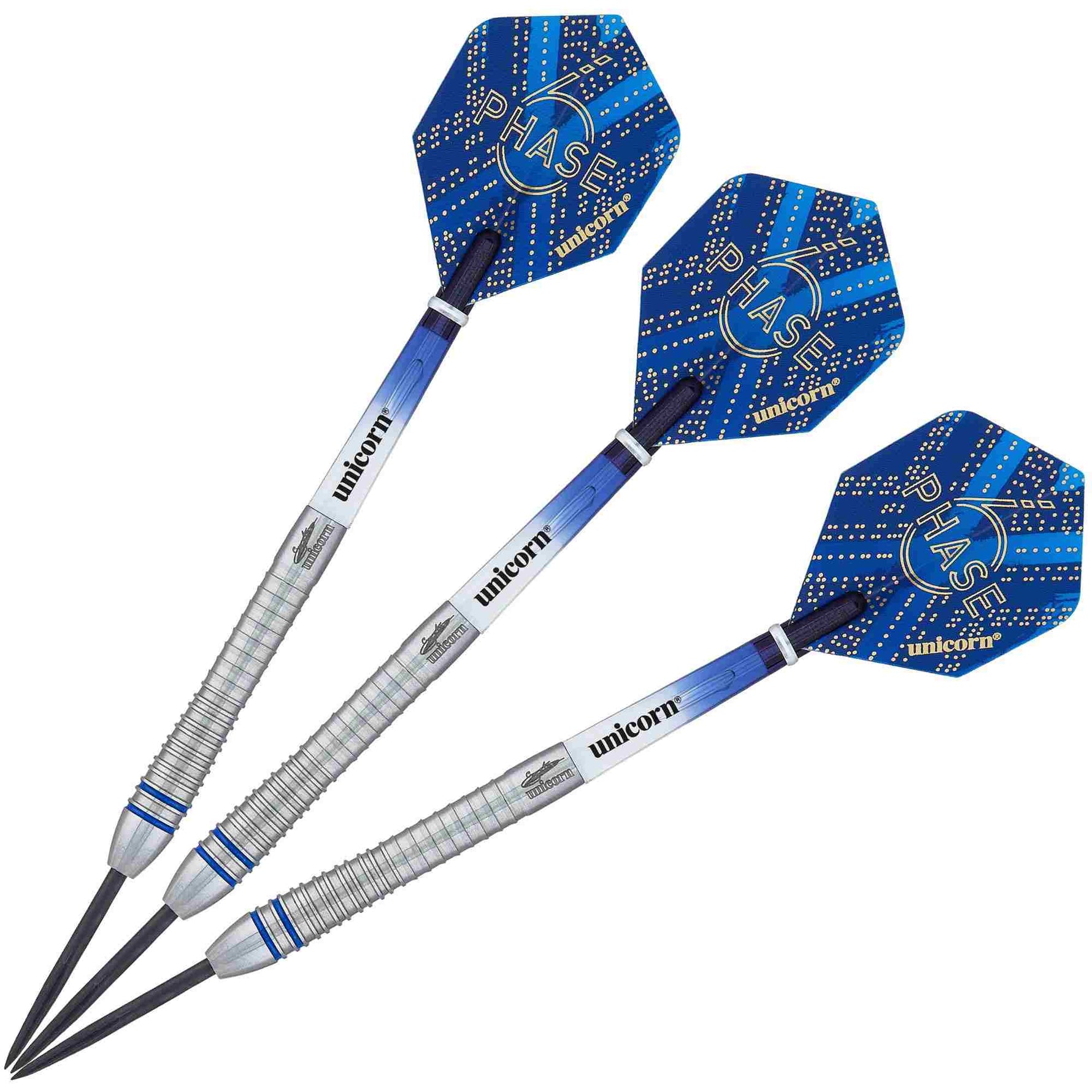 Fléchettes acier Unicorn Gary Anderson Phase 6 90% Tungstène 22g