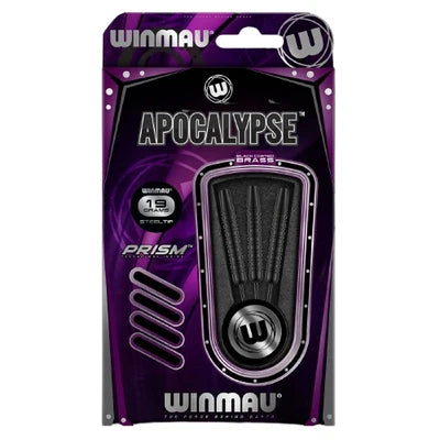 Fléchettes Acier Winmau Apocalypse Laiton Noires – 23 g