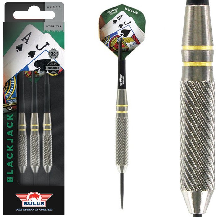 Fléchettes Bull's Blackjack laiton doré 20g