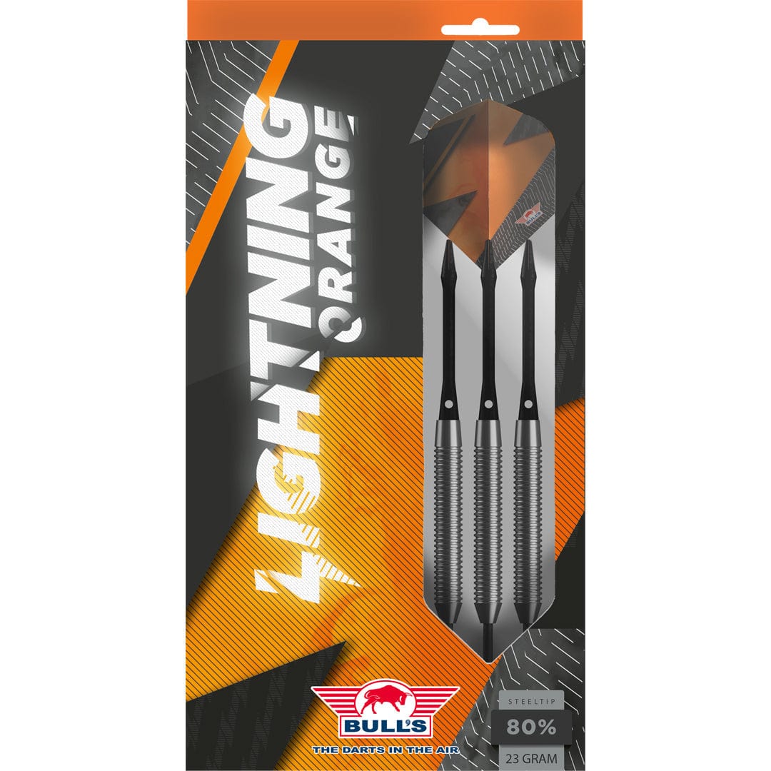 Emballage des fléchettes acier Bull's Lightning Orange 23 g