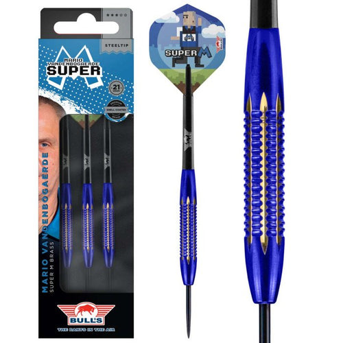 Fléchettes acier Bull's Mario laiton 21g