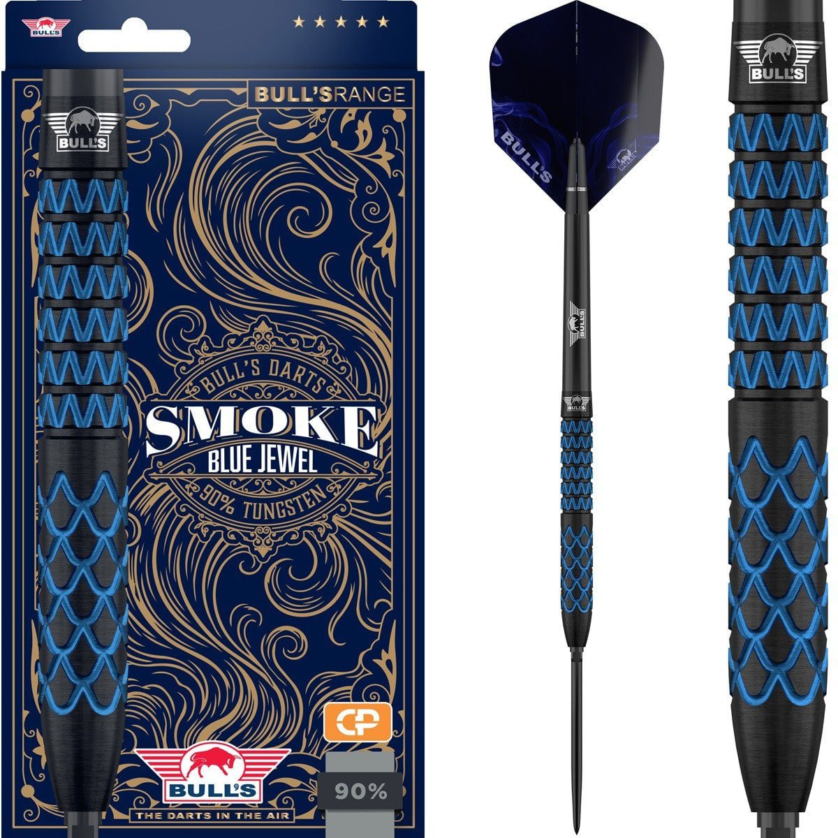 Fléchettes acier Bull's Smoke Blue Jewel CP 23g