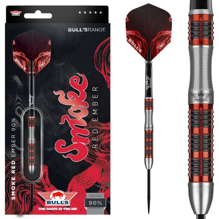 Fléchettes acier Bull's Smoke Red Ember 23g