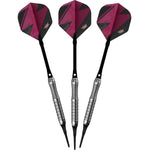 Fléchettes soft tip Bull's Lightning Rose 19g