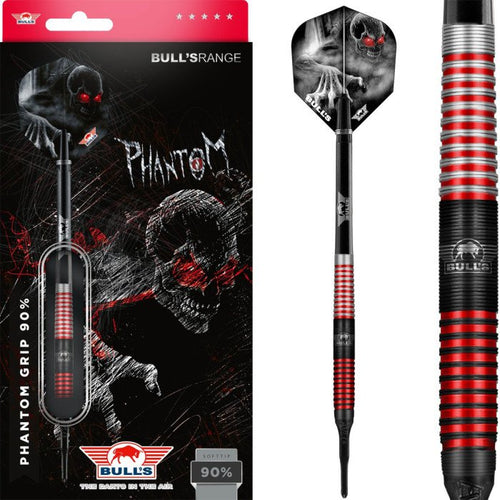 Fléchettes soft tip Bull's Phantom Grip 22g
