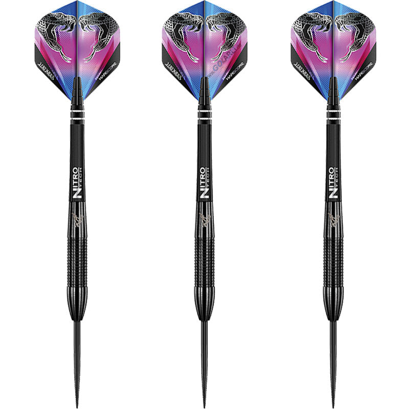 Fléchettes Peter Wright Snakebite 3 Noires 90 % Tungstène 22 g