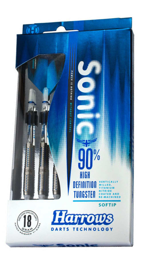 Fléchettes soft Harrows Sonic 18g 90% Tungstène