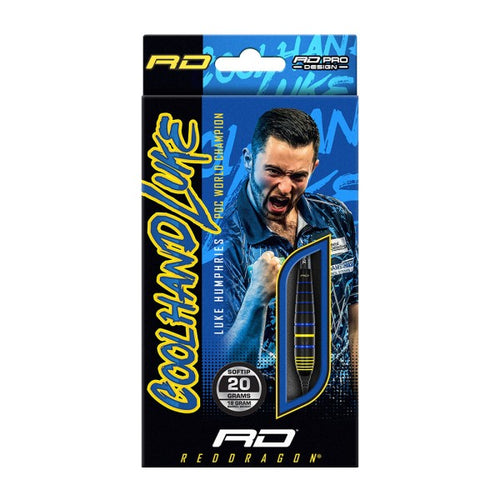 Fléchettes Soft Luke Humphries Cool Hand World Champion Laiton 20 g
