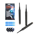 Contenu One80 Night Hunter Defense : 3 fléchettes noires, tiges et ailettes