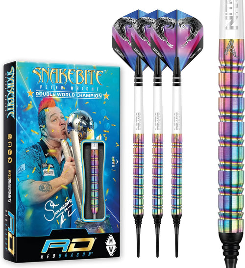 Fléchettes Soft Peter Wright Snakebite 1 85 % Tungstène 18 g