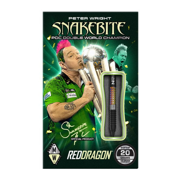 Fléchettes Soft Peter Wright Snakebite Corra 90 % Tungstène 18 g