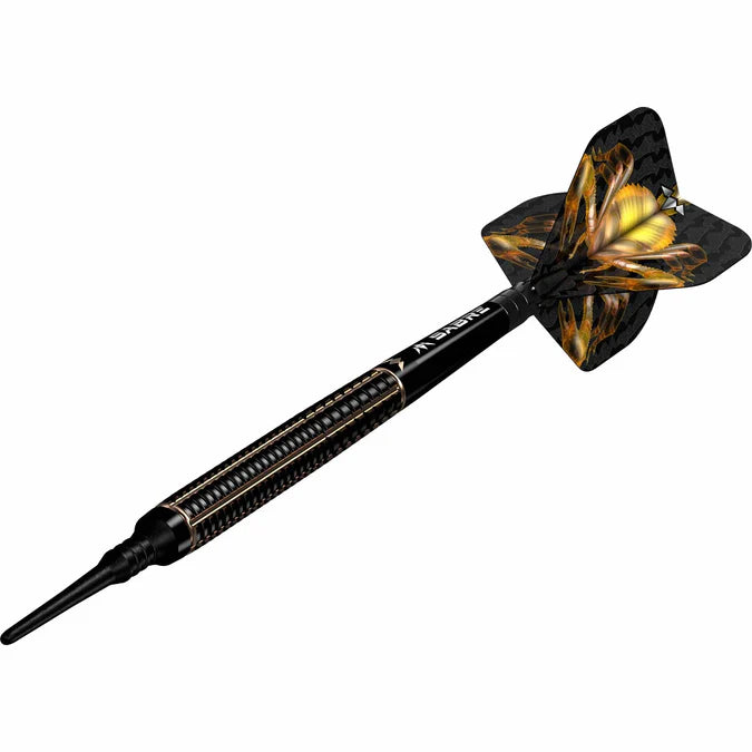 Fléchettes soft tip Mission Scorpion 90% tungstène - Noir et Jaune 19g