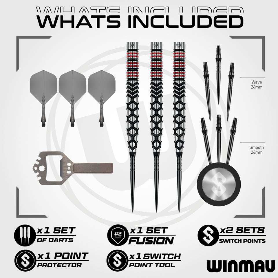 Winmau Fornax Tapered – détail Switch Point
