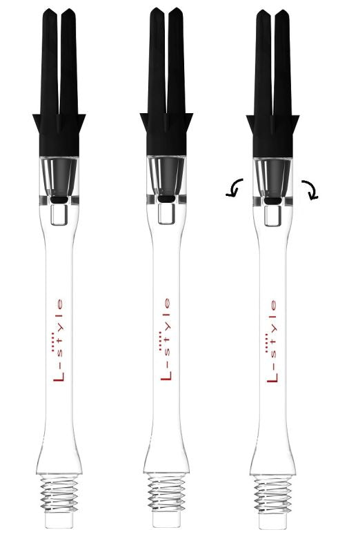 Tiges L-Style Carbon Silent Slim Transparent 43 mm - photo principale