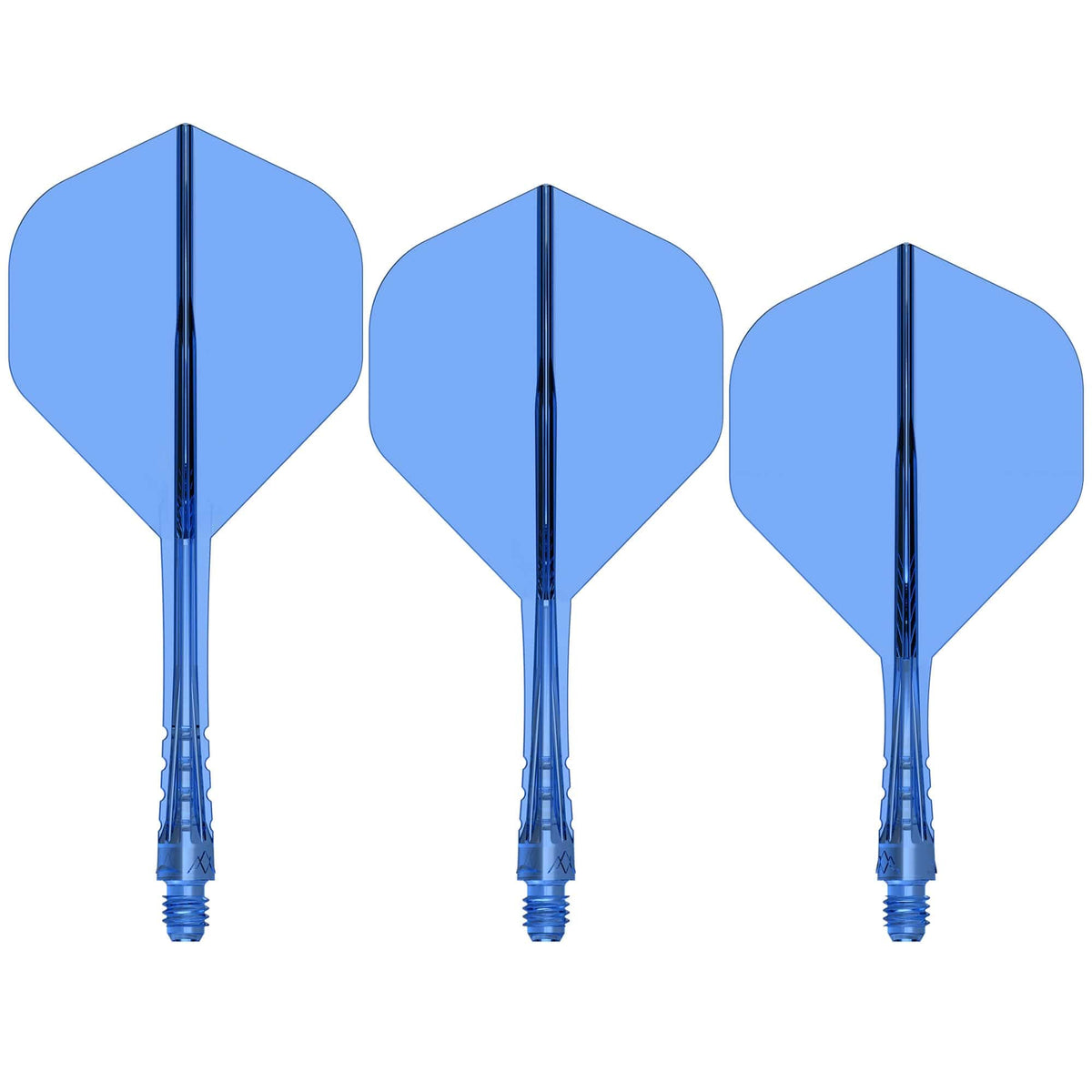 Trois systèmes Mission Force 90 Vortex bleu transparent forme No.2