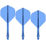 Trois systèmes Mission Force 90 Vortex bleu transparent forme No.2