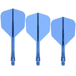 Trois systèmes Mission Force 90 Vortex bleu transparent forme No.6