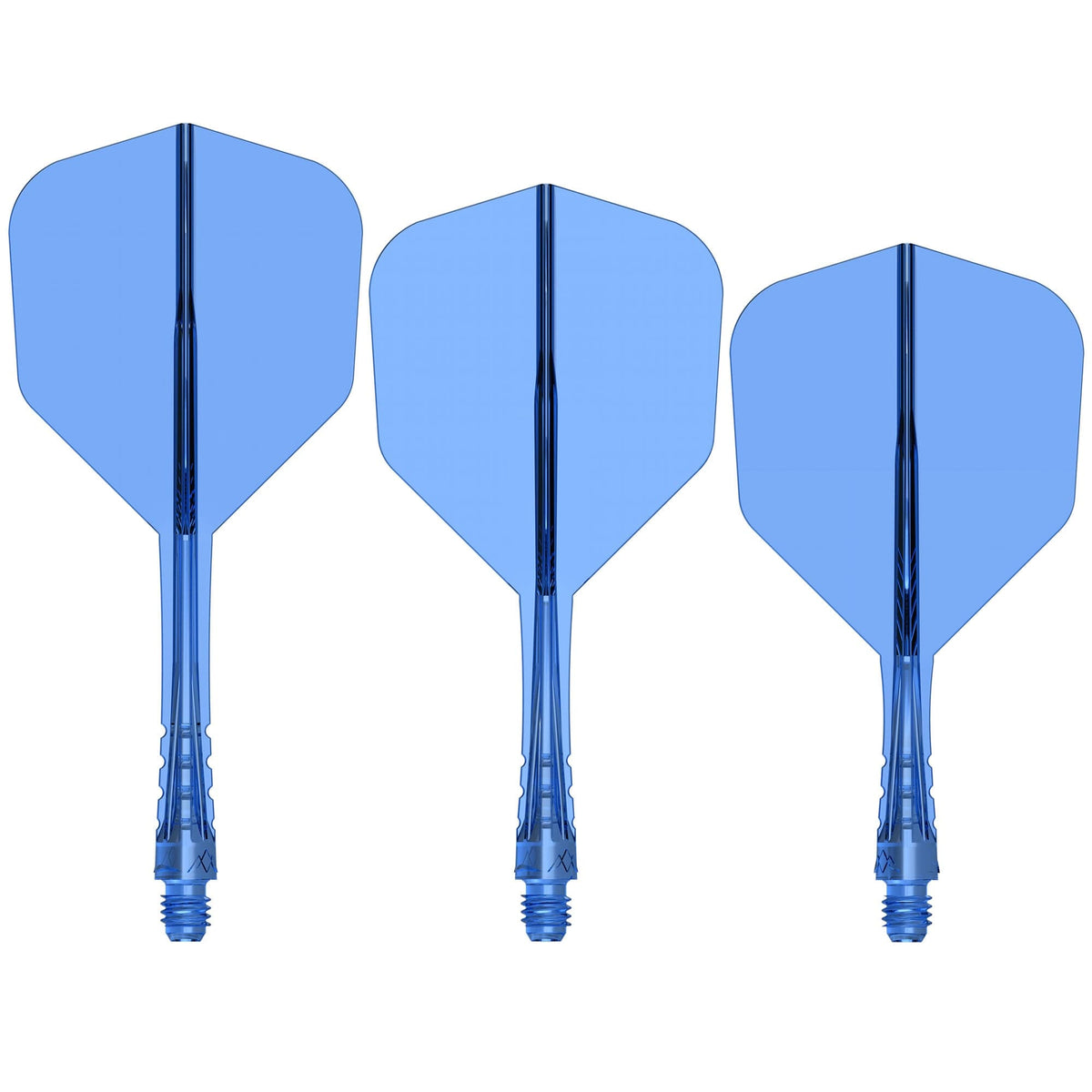 Trois systèmes Mission Force 90 Vortex bleu transparent forme No.6
