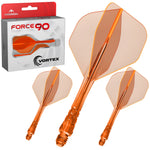 Mission Force 90 Vortex Orange fluo transparent No.2 Medium 34,3 mm - système ailette et tige Mission