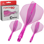 Mission Force 90 Vortex Rose fluo No.2 Medium 34,3 mm - système ailette et tige Mission