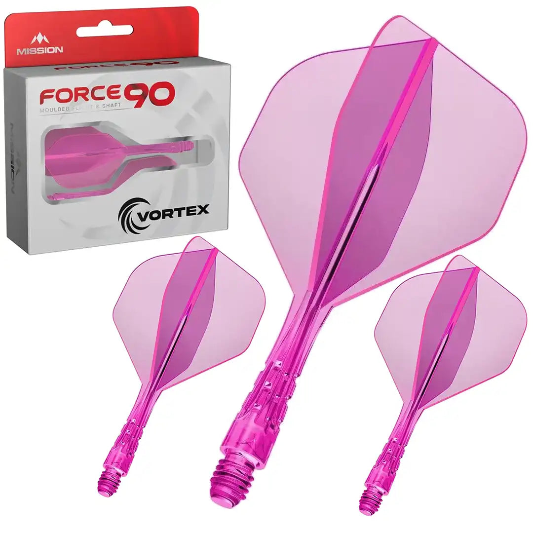 Mission Force 90 Vortex Rose fluo No.2 Tweenie 27,8 mm - système ailette et tige Mission