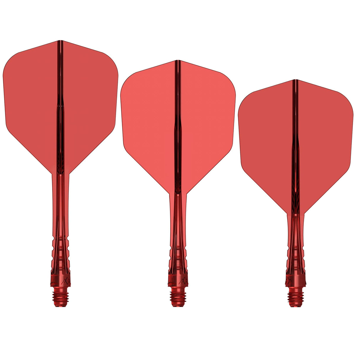Trois systèmes Mission Force 90 Vortex rouge transparent forme No.6