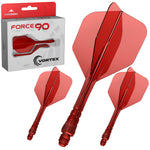 Mission Force 90 Vortex Rouge transparent No.6 Tweenie 27,8 mm - système ailette et tige Mission