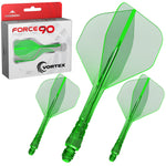 Trois systèmes Mission Force 90 Vortex vert fluo forme No.6