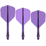 Trois systèmes Mission Force 90 Vortex violet transparent forme No.6