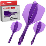 Mission Force 90 Vortex Violet transparent No.6 Tweenie 27,8 mm - système ailette et tige Mission