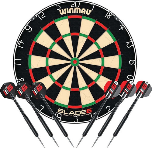 Pack Winmau Blade 6 - Cible + 6 fléchettes