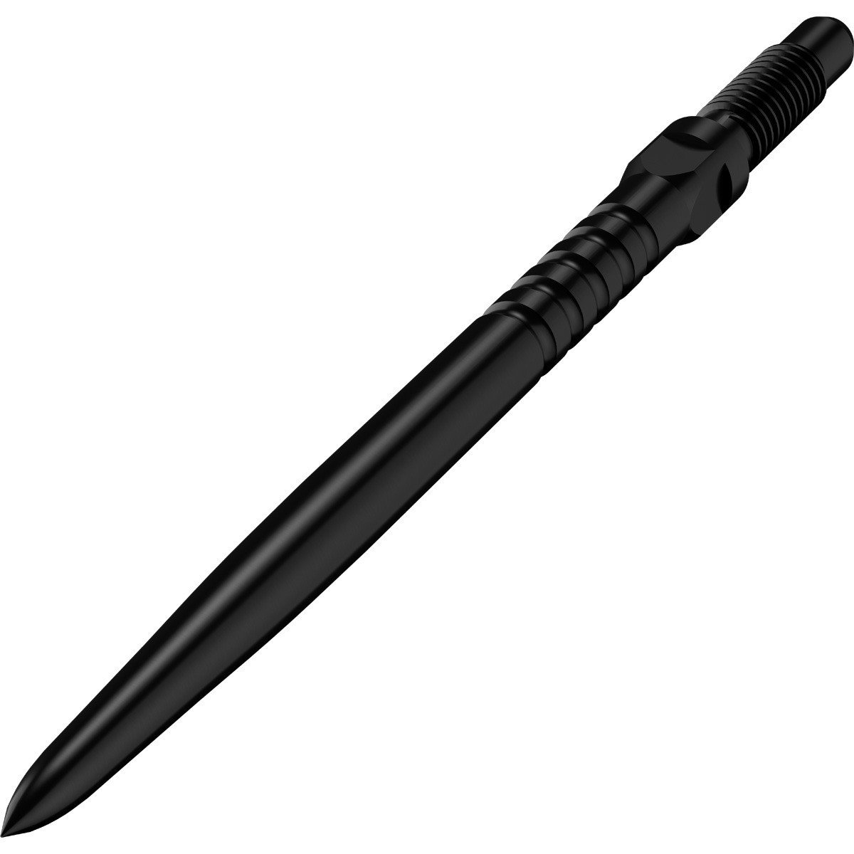 Pointe acier Bull's CP Ringed Grip 32 mm noire en gros plan