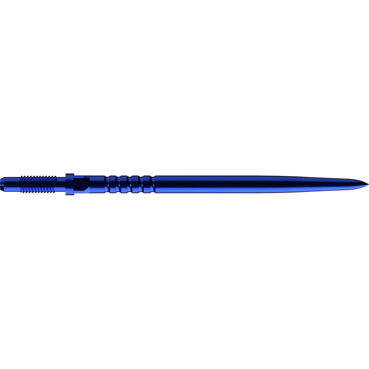 Pointe acier bleue Bull's CP Ringed Grip 36 mm vue de profil
