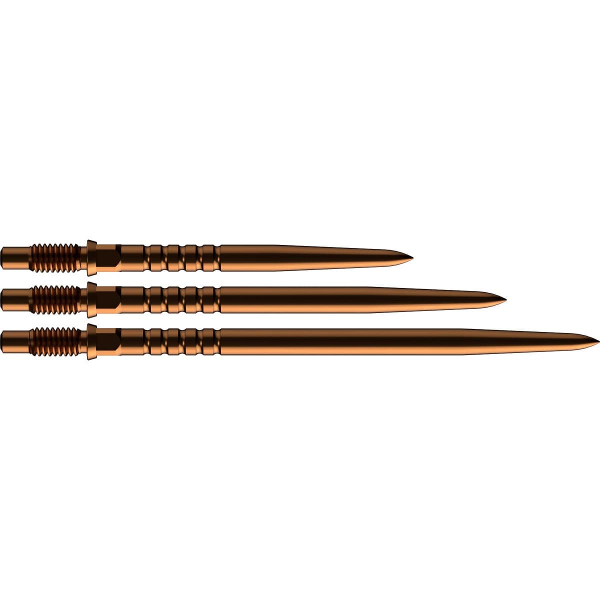 Jeu de 3 pointes acier Bull's CP Ringed Grip 36 mm bronze