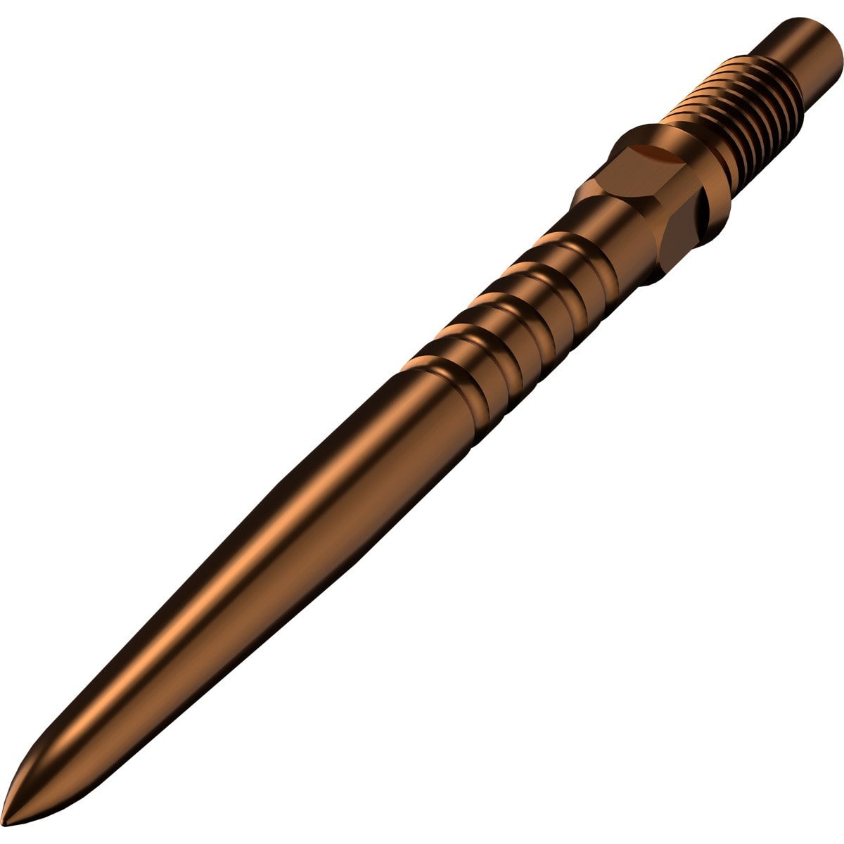 Pointe acier Bull's CP Ringed Grip bronze en gros plan