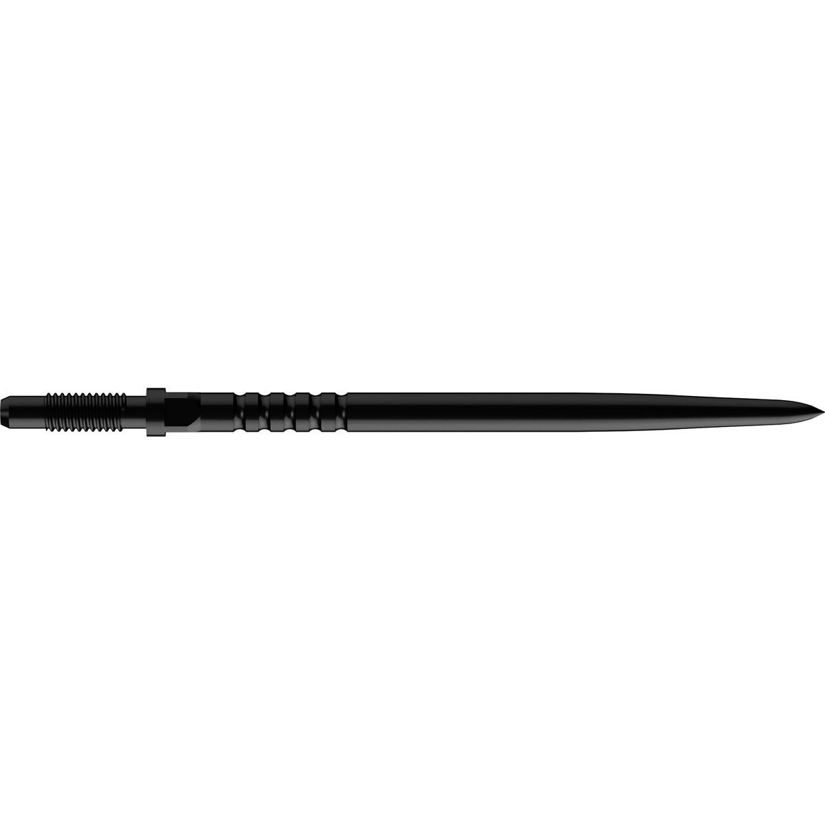 Pointe acier Bull's CP Ringed Grip 36 mm noire de profil