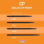 Longueurs disponibles des pointes Bull's CP Smooth noires