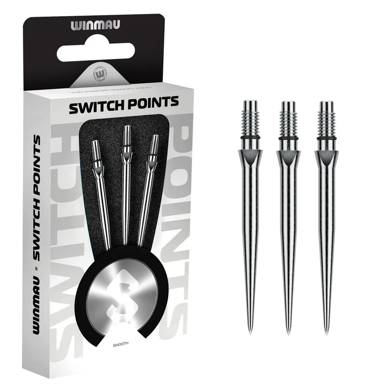 Pointes Acier Winmau Switch Point Smooth Argent – 40 mm - photo 3