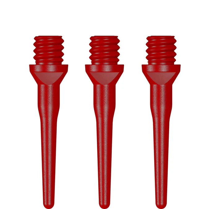 Pointes plastiques pour fléchettes - Designa - Paxk de 1000 - Rouge