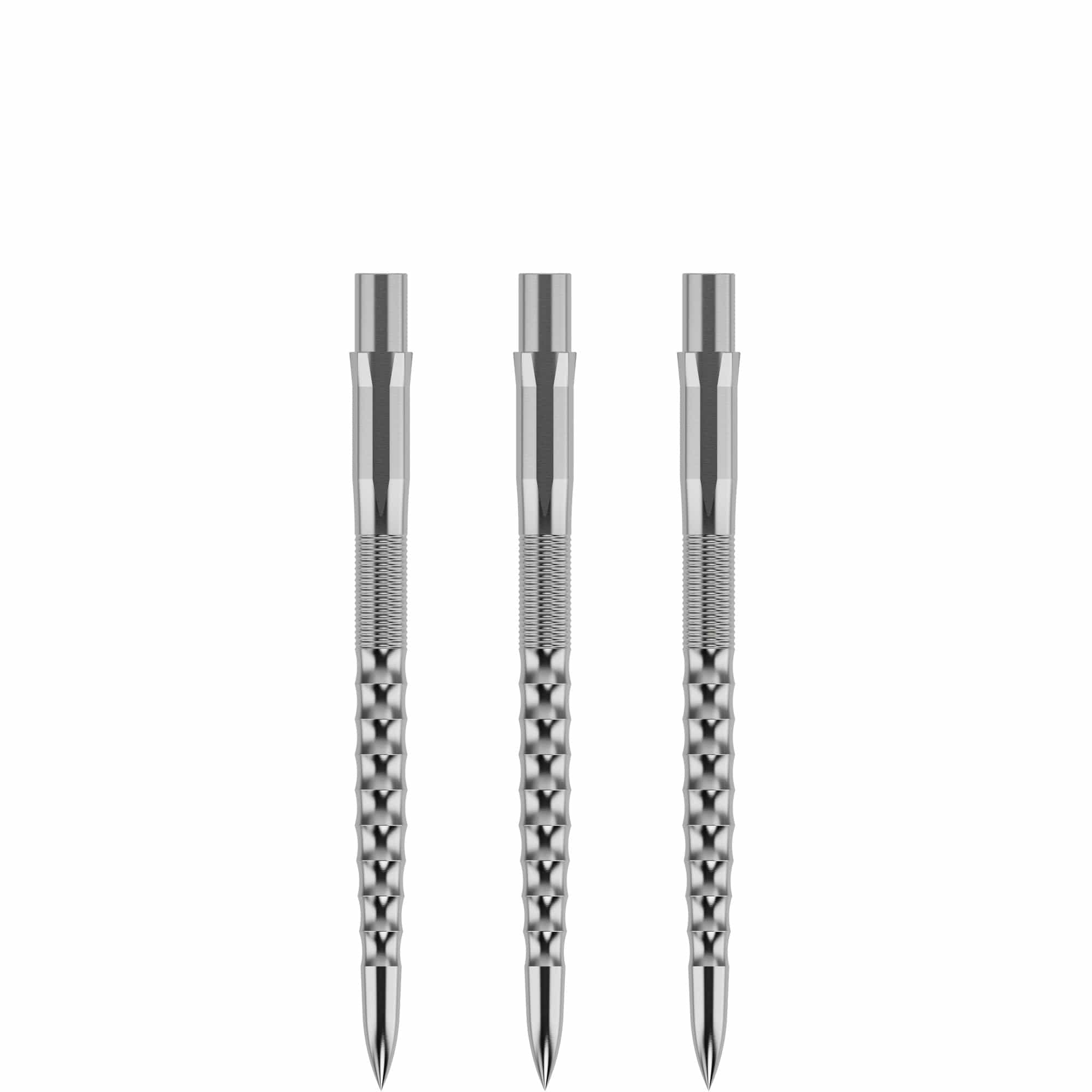 Pointes Mission Caliburn Ripple argent 32 mm – les 3 pointes