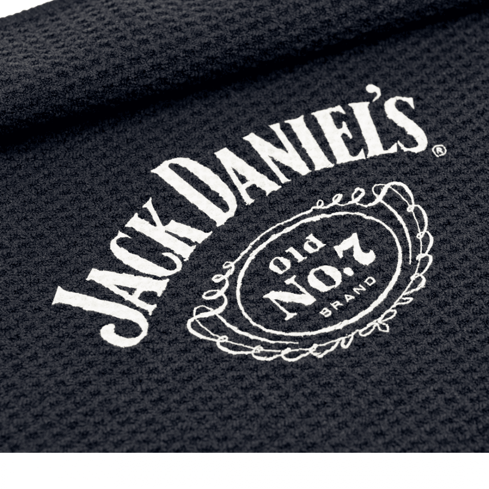 Serviette Jack Daniel's noire pour joueurs de fléchettes