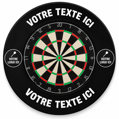 Surround fléchettes personnalisable - Texte et logo