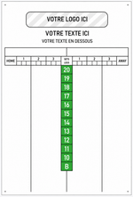 Tableau de Score Personnalisé - Texte & Logo