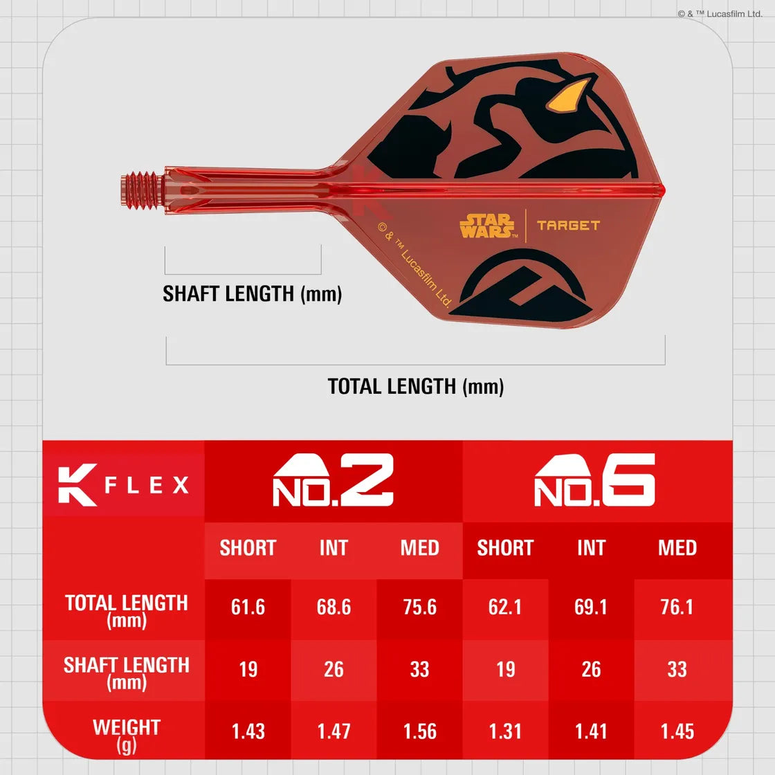 Target K-Flex Star Wars Darth Maul No.2 - Short