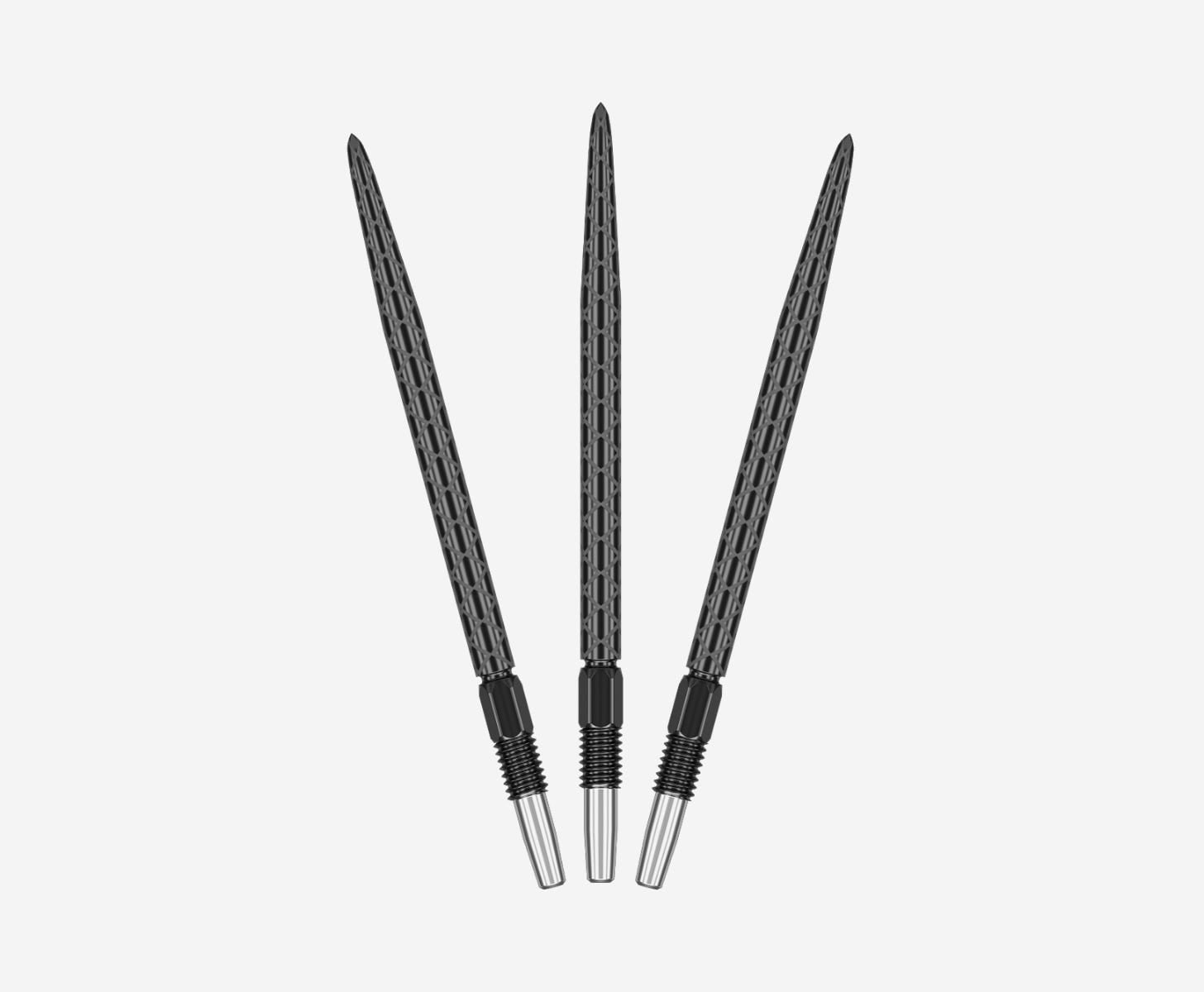 Pointes Target Swiss Point Diamond Pro Noir 35 mm – vue en éventail