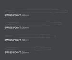 Pointes Target Swiss Point RVE Or 30 mm – longueurs disponibles