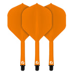 Tiges et ailettes Shot Flight Deck orange Medium – jeu de 3