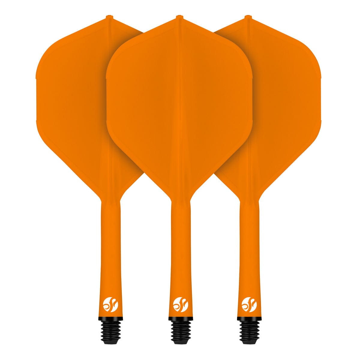 Tiges et ailettes Shot Flight Deck orange Medium – jeu de 3