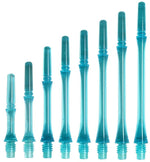 Tiges Cosmo Darts - Fit Shaft Gear Slim Locked 3 - Bleu clair - 24 mm