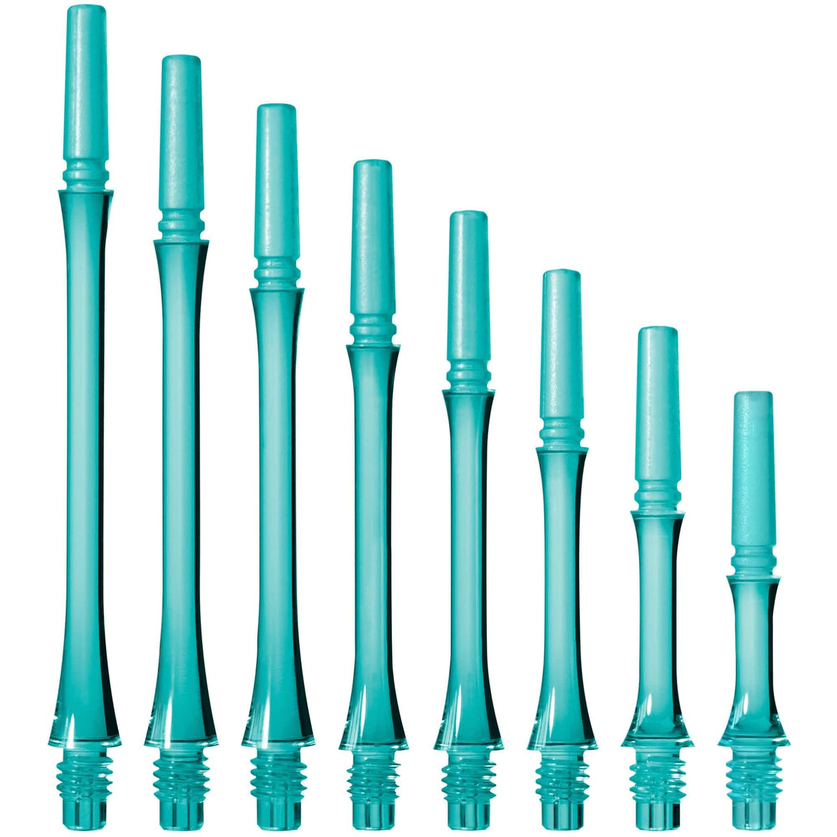Tiges Cosmo Fit Shaft Gear Slim Locked Bleu transparent – toutes les longueurs, dont la 3 (24 mm)